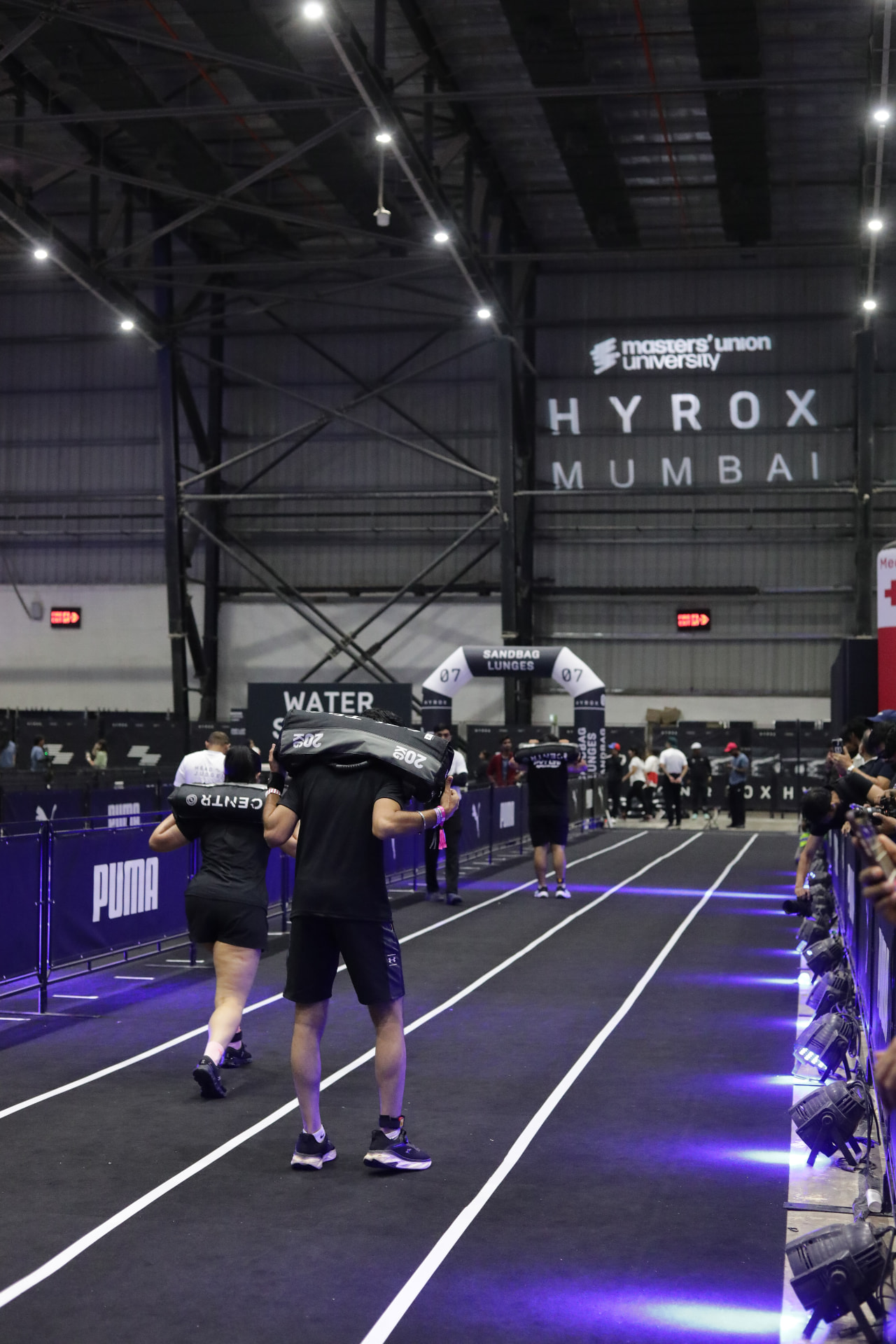 HYROX Mumbai race floor action
