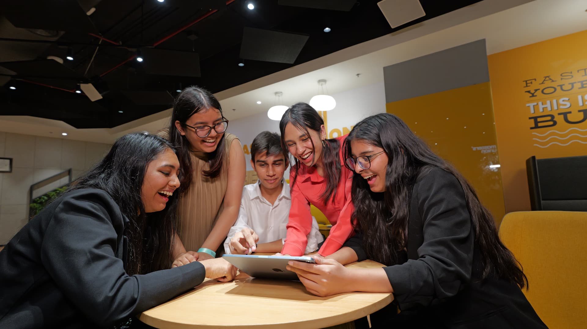 Students collaborating at Masters' Union